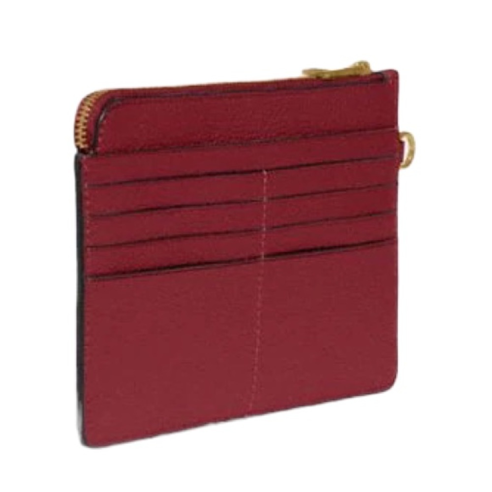 NWT Coach L Zip Wristlet Cherry - Picture 2 of 5